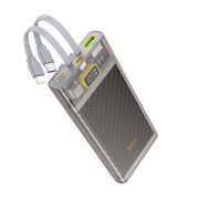 Зовнішній акумулятор HOCO J104 Discovery edition 22.5W fully compatible power bank with cable(10000mAh) Gray