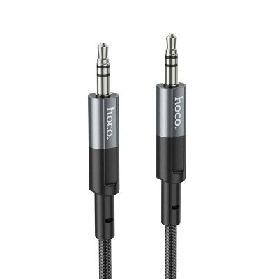 Аудіокабель HOCO UPA23 AUX audio cable Metal Gray