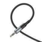 Аудіокабель HOCO UPA23 AUX audio cable Metal Gray