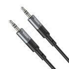 Аудіокабель HOCO UPA23 AUX audio cable Metal Gray