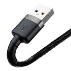 Кабель Baseus Cafule Cable USB For Lightning 1.5A 2m Gray+Black