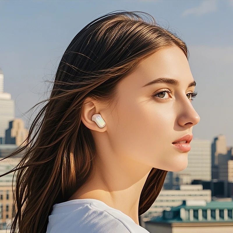 Бездротові навушники HOCO EQ20 Rhyme true wireless ANC+ENC noise reduction BT headset Milky White