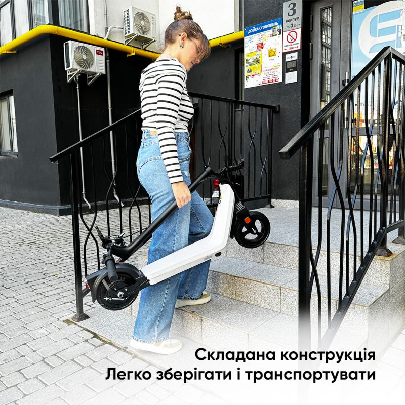 Електросамокат OKAI Zippy ES50С Black 8" 250W/500W, 5.2Ah, 20 km, 25 km/h, 10°, 13.5 kg