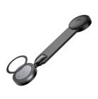 Автотримач для телефона з БЗП HOCO HW29 Totem ring magnetic wireless fast charging car holder (center console) Black Metal Gray