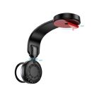 Автотримач для телефона з БЗП HOCO HW29 Totem ring magnetic wireless fast charging car holder (center console) Black Metal Gray