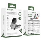 Бездротовий зарядний пристрій ACEFAST E22 Desktop 3-in-1 Wireless Charging holder Metal Gray