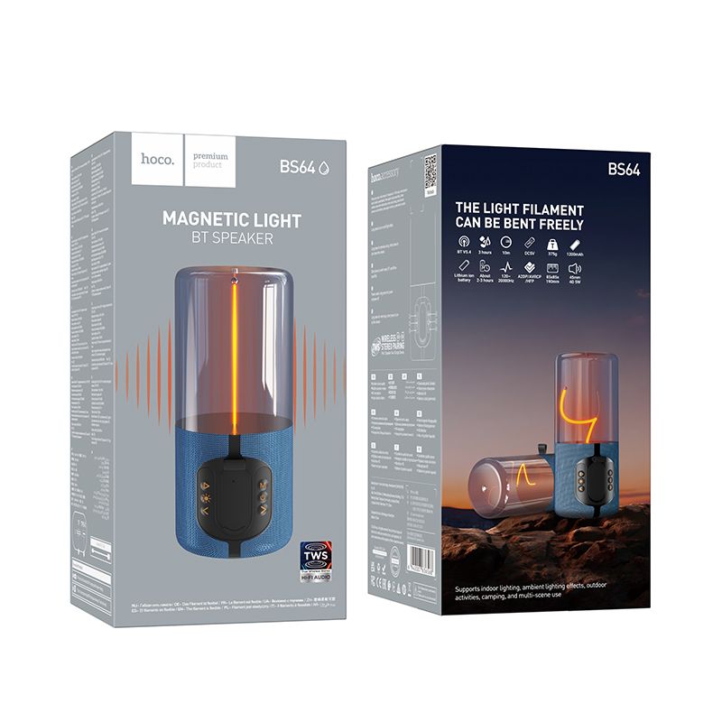Портативна колонка HOCO BS64 Rocker BT speaker Blue