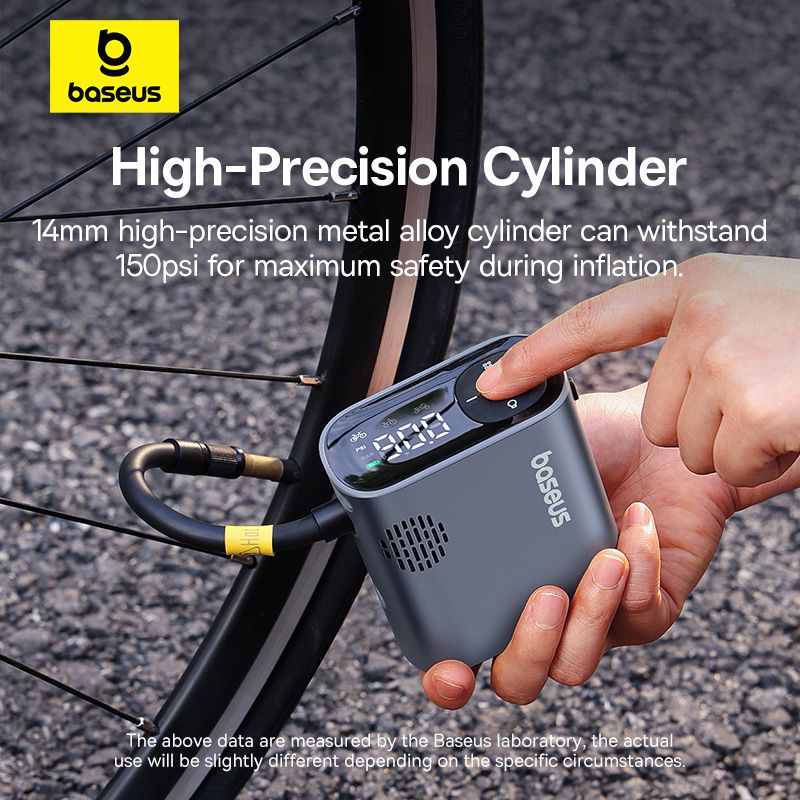 Автомобільний насос Baseus PrimeTrip Series Portable Bike Pump Cosmic Black