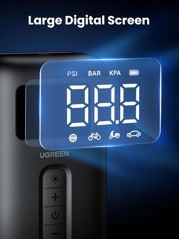 Автомобільний насос UGREEN CD259 Portable Tire Inflator
