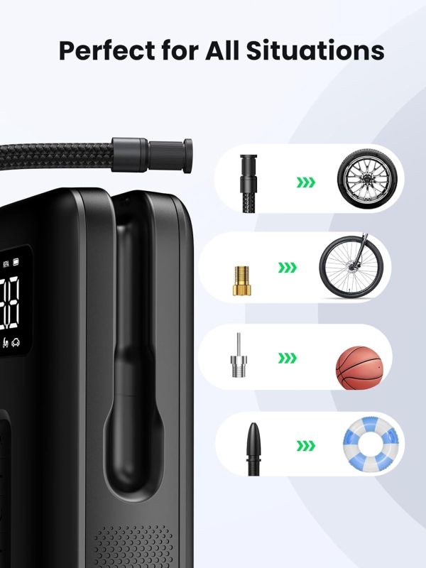 Автомобільний насос UGREEN CD259 Portable Tire Inflator