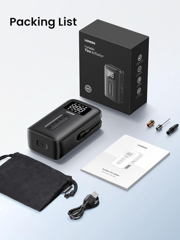 Автомобільний насос UGREEN CD259 Portable Tire Inflator