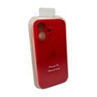 Чохол для смартфона Silicone Full Case AA Camera Protect for Apple iPhone 16 Pro 43,Berry Red