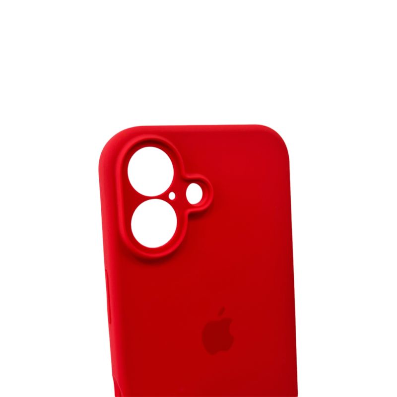 Чохол для смартфона Silicone Full Case AA Camera Protect for Apple iPhone 16 Pro 43,Berry Red