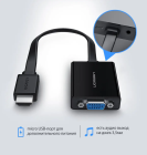 Адаптер UGREEN MM103 HDMI to VGA Converter 25cm (Black) (UGR-40248)