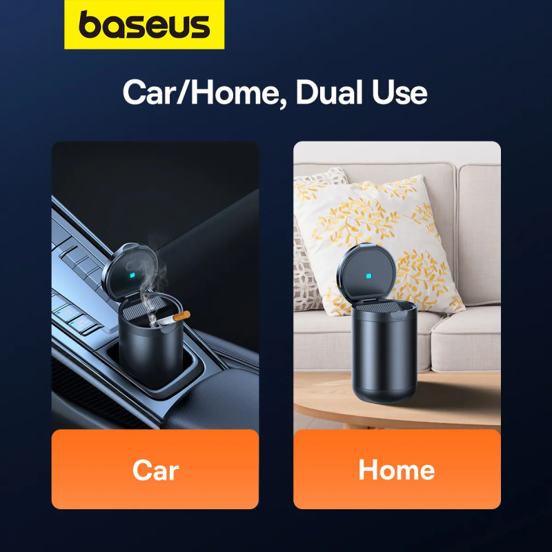 Попільничка Baseus Premium 2 Series Car Ashtray Cluster Black