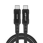 Кабель ACEFAST C4-03 Type-C to Type-C 5A, 100W, 2m, nylon, zinc connectors, Black