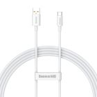Кабель Baseus Superior Series Fast Charging Data Cable USB to Type-C 100W 1.5m Moon White