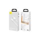 Кабель Baseus Simple Wisdom Data Cable Kit USB to Micro 2.1A (2PCS/Set）1.5m White