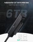 Зовнішня кишеня для накопичувача UGREEN CM321 USB-A to 2.5-Inch SATA Converter 50cm (UGR-70609)