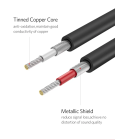Аудіокабель UGREEN AV104 2RCA Male to 2RCA Male Cable 1m (Black)(UGR-30747)