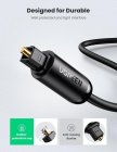 Аудіокабель UGREEN AV122 S/PDIF male to S/PDIF male, Toslink Optical Audio Cable, 2m Black