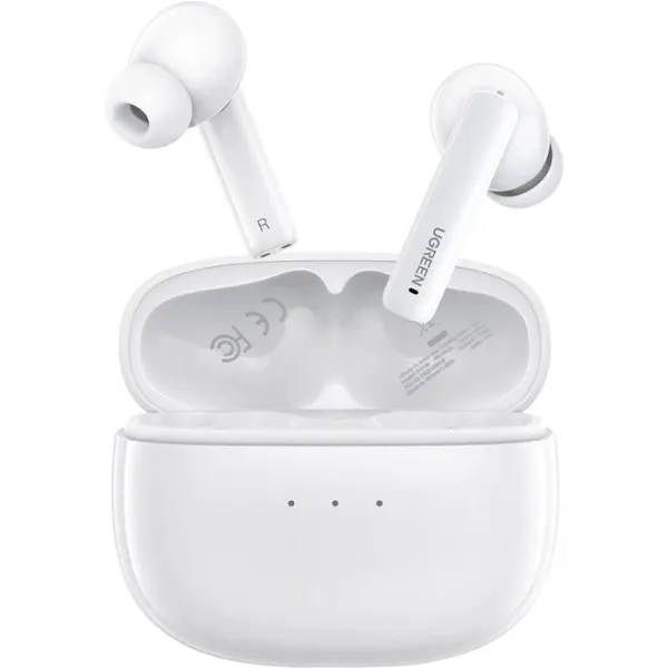 Бездротові навушники UGREEN WS106 HiTune T3 Active Noise-Cancelling Wireless Earbuds,IPX5, White(UGR-90206)