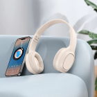 Бездротові накладні навушники HOCO W46 Charm BT headset Milky White