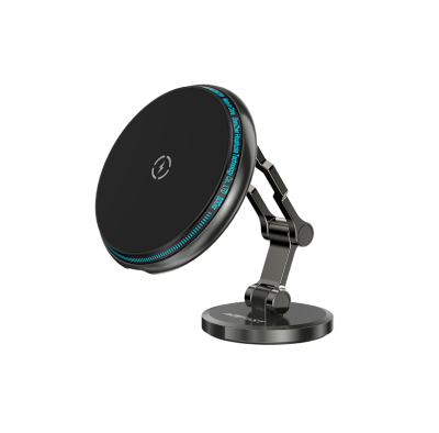 Автотримач для телефона з БЗП ACEFAST D30 magnetic folding wireless charging car holder Black