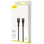 Кабель Baseus Cafule Cable Type-C to iP PD 20W 1m Gray+Black