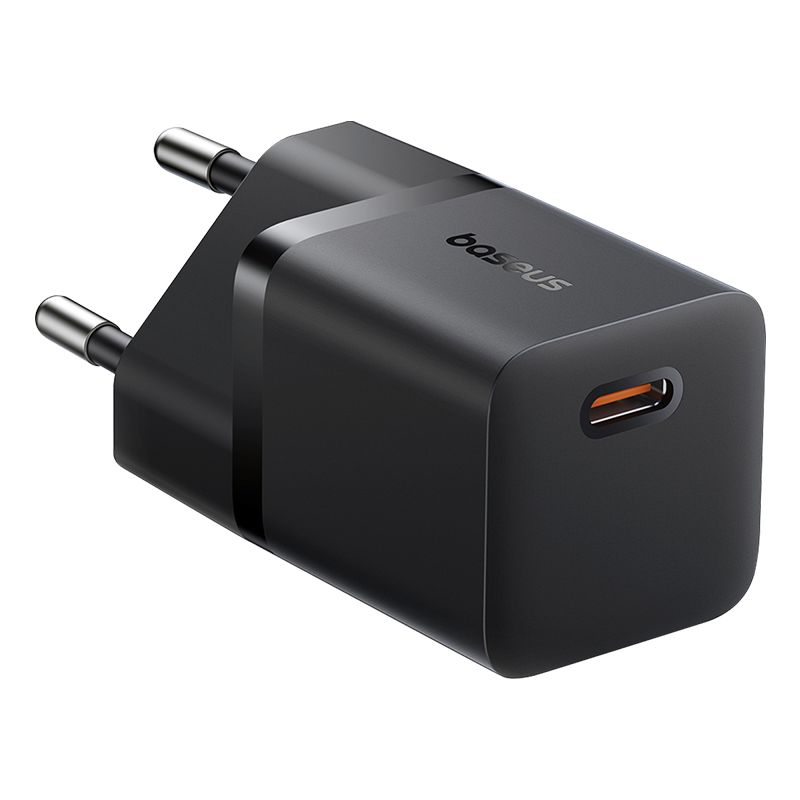 Мережевий зарядний пристрій Baseus GaN5 Fast Charger (mini) 1C 25W EU Cluster Black