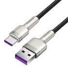 Кабель Baseus Cafule Series Metal Data Cable USB to Type-C 66W 0.25m Black