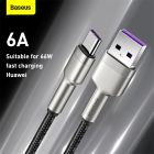 Кабель Baseus Cafule Series Metal Data Cable USB to Type-C 66W 0.25m Black