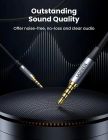 Аудіокабель UGREEN 3.5mm 4-Pole M/M Audio Cable Alu Case 2m
