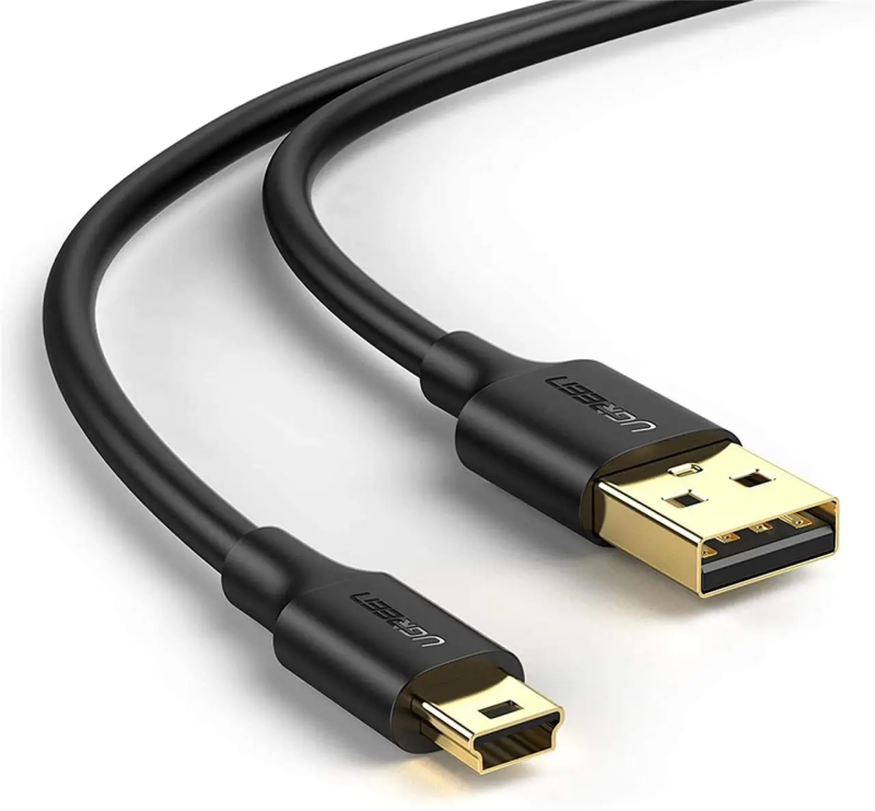 Кабель UGREEN USB 2.0 A Male to Mini 5 Pin Male Cable 3m (Black)