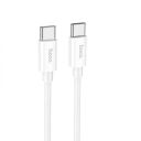 Кабель HOCO X87 Magic silicone 60W PD charging data cable for Type-C to Type-C White