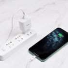Мережевий зарядний пристрій з кабелем HOCO C76A Plus Speed source PD20W charger set(C to iP) White