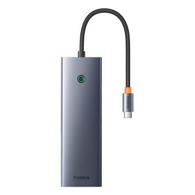 USB-хаб Baseus UltraJoy Series 10-Port HUB Docking Station Space Grey（Type-C to HDMI4K@60Hz*1+VGA*1+USB 3.0*3+PD*1+RJ45*1+SD/TF*1+3.5mm*1）