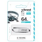Флеш-накопичувач Wibrand USB 2.0 Aligator 64Gb White