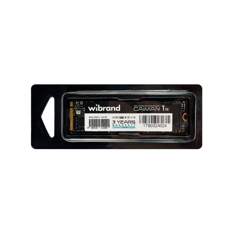 Накопичувач SSD M.2 Wibrand Caiman 1TB NVMe 2280 PCIe 3.0 3D NAND