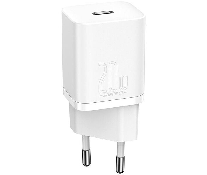 Мережевий зарядний пристрій Baseus Super Si Quick Charger 1C 20W EU White
