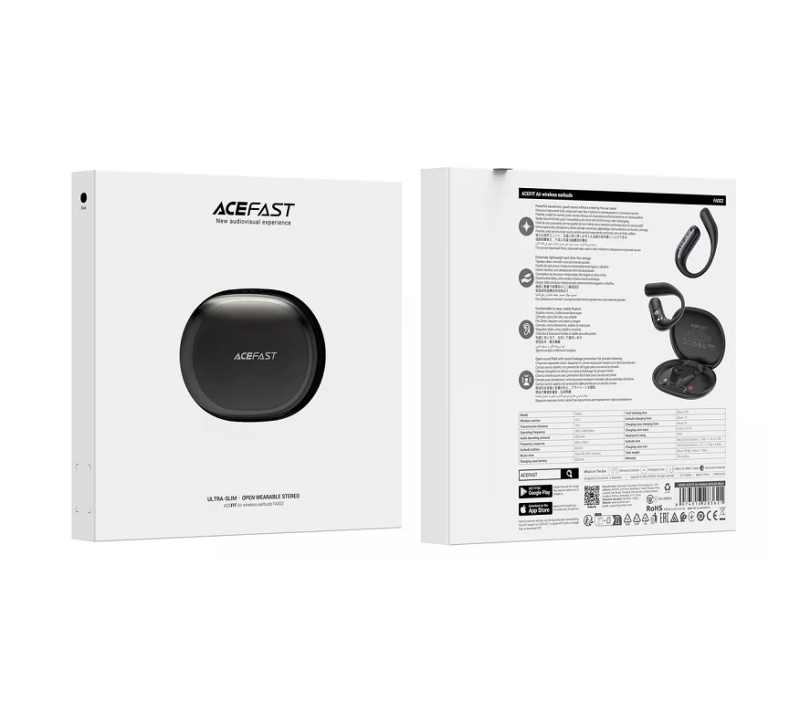 Бездротові навушники ACEFAST FA002 ACEFIT Air wireless earbuds Black
