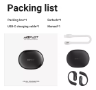 Бездротові навушники ACEFAST FA002 ACEFIT Air wireless earbuds Black