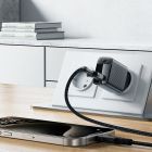 Мережевий зарядний пристрій з кабелем ACEFAST A90 QC18W GaN single USB-A charger set (P3) (EU) Black
