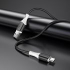 Кабель BOROFONE BX79 USB to Type-C 3A, 1m, silicone, silicone connectors, Black