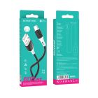 Кабель BOROFONE BX79 USB to Type-C 3A, 1m, silicone, silicone connectors, Black