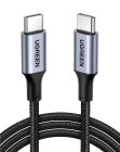 Кабель UGREEN US316 USB-C to USB-C 2.0 Cable 100W Alu Case with Braid 1.5m (Space Gray) (UGR-70428)