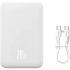 Зовнішній акумулятор Baseus Magnetic Mini Wireless Fast Charge Power Bank 10000mAh 20W White