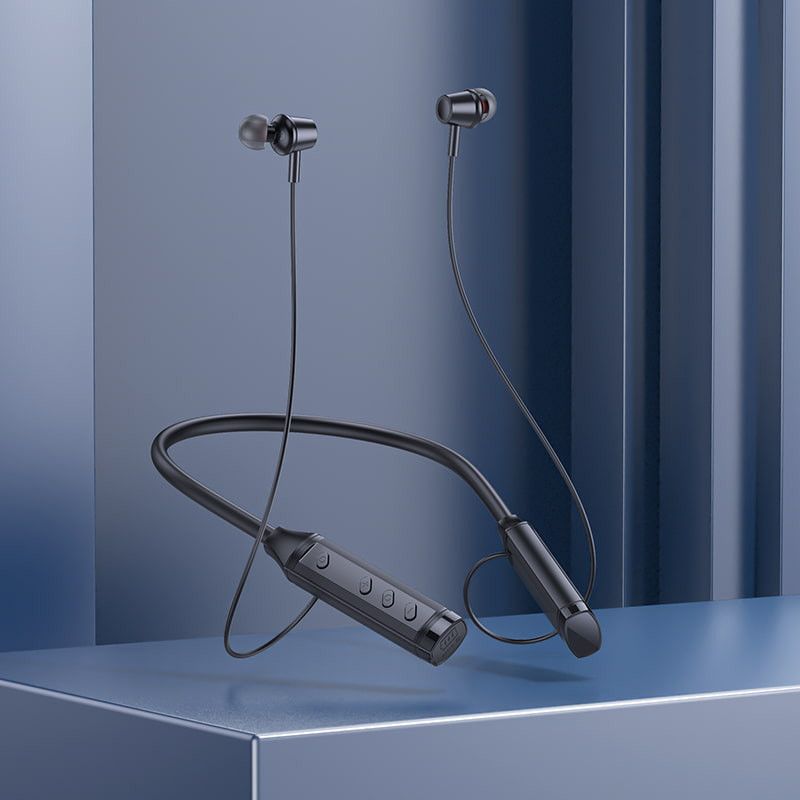 Бездротові спортивні навушники BOROFONE BE66 Motor neck-mounted BT headset Black
