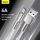 Кабель Baseus Cafule Series Metal Data Cable USB to Type-C 66W 1m White