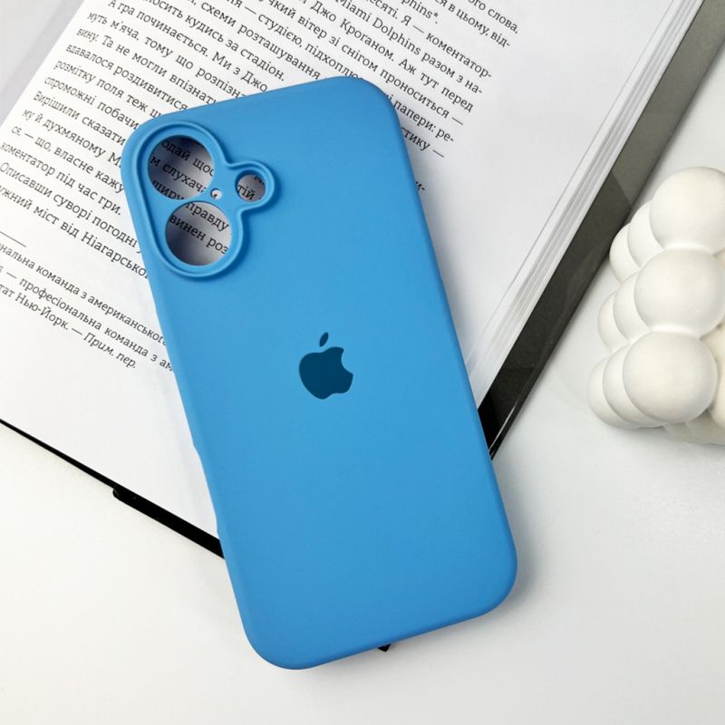 Чохол для смартфона Silicone Full Case AA Camera Protect for Apple iPhone 16 49,Cornflower
